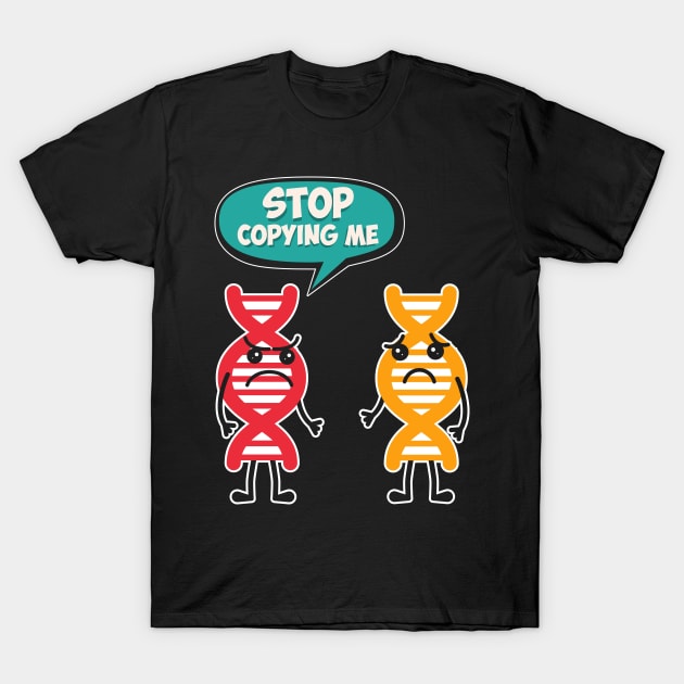 DNA Strings Genetics Biochemistry Microbiology T-Shirt by merchmafia